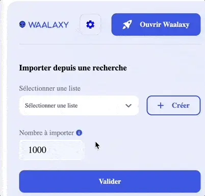 Waalaxy importer for commandes with tuto mirrorprofiles.