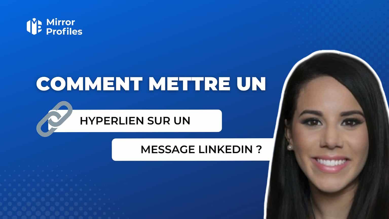 comment mettre un lien dans un message linkedin