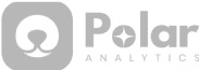 Logo de Polar Analytics représentant un visage d'ours polaire stylisé à l'intérieur d'un cercle, à côté du nom de l'entreprise dans une typographie moderne.