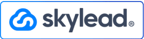 L'image montre le logo Skylead, comportant une icône de nuage bleu suivie du texte « skylead » en lettres minuscules.