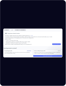 Un écran d'ordinateur affiche une page de consentement de connexion à un compte Google avec des options permettant d'accorder ou de refuser les autorisations demandées pour une application.
