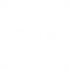 Un carré blanc aux coins arrondis porte en son centre le texte 